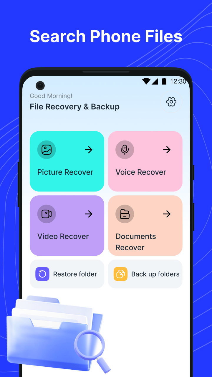 FileRecovery App Interface